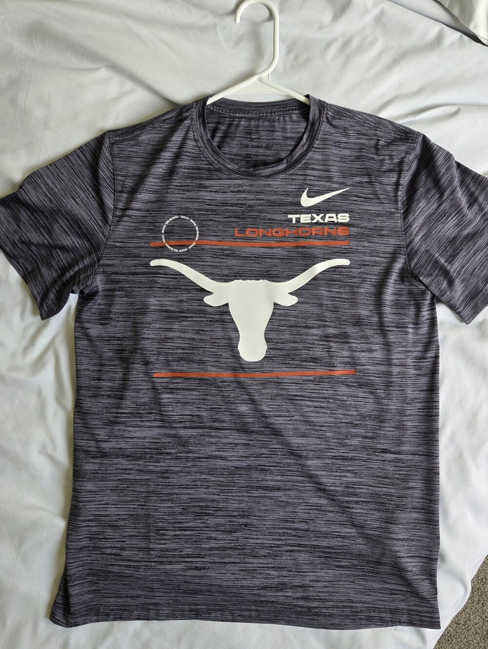 Nike Texas Longhorns Gray Short-Sleeve Dri Fit Performance Tee Size M